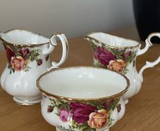 Royal Albert "Old Country Roses" Small Sugar Bowl and Cream Jug