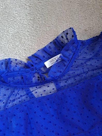 Next girls blue  lace dress 7-8