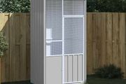 Bird Cage Grey 115x78x200 cm Galvanised Steel