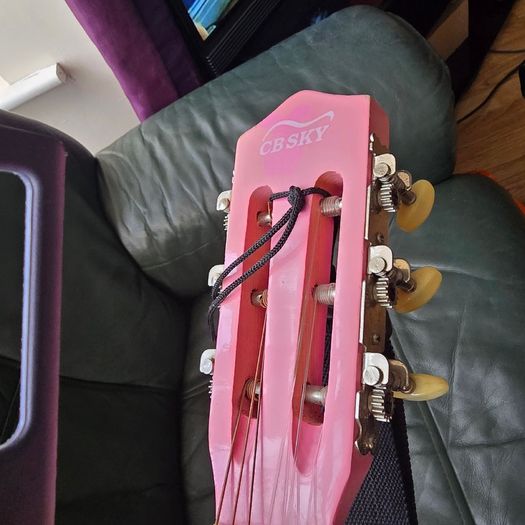 Pink guitar
