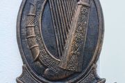 eire harp cast iron sign