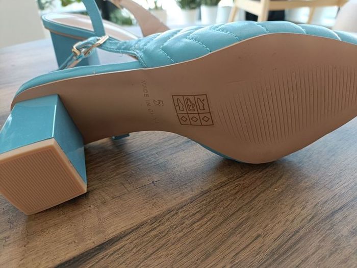 Raid blue sling back shoes uk5