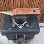 anvil on timber stand Image 2
