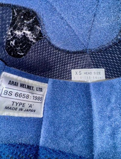 Arai helmet size XS two visors
