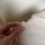Maison Margiela Drop Shoulder Hooded Sweatshirt Sz 8UK 4US S Beige Flare Sleeves Image 6