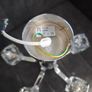 Vintage Retro "Ice Cube" Glass & Chrome Pendant Ceiling Lights VGC Image 6