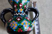 Small Maroccon Pottery Hand Painted Vase.