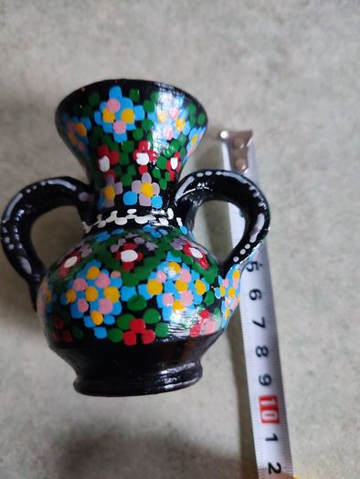 Small Maroccon Pottery Hand Painted Vase.