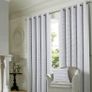 Readymade eyelet curtains with matching cushions Image 2