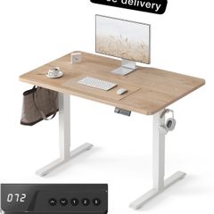 Electric Standing Desk For Gaming 100 x 60 cm Heigh Adjustable Stand up Table
