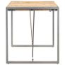 Dining Table 140x70x75 cm Solid Rough Mango Wood Image 4