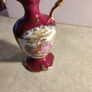 Rare find  Stunning magenta pink Limoges courting couple jug Image 8