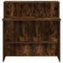 Reception Desk Smoked Oak 100x50x103.5 cm Image 5