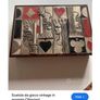 Rare and antique sculpted wood and .925 silver box look at all pictures  perfect for stylish card lovers Image 7