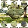 NEW SALE | Camping Hammock with Mosquito Net 114 x 54 inch Lightweight Portable Double Hammock with Straps 440 LBS Load Capacity Pop-up Nylon Hammock for Travel Outdoor Hiking Backpacking Picnic Image 4