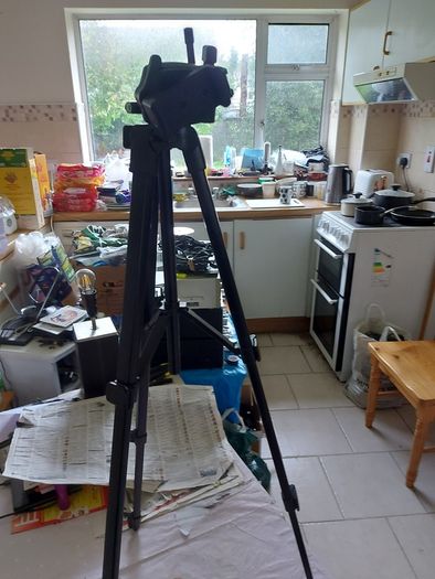 Camera Tripod with multiple extensions for increasing height and in excellent condition