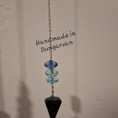 Handmade Black Obsidian Pendulum