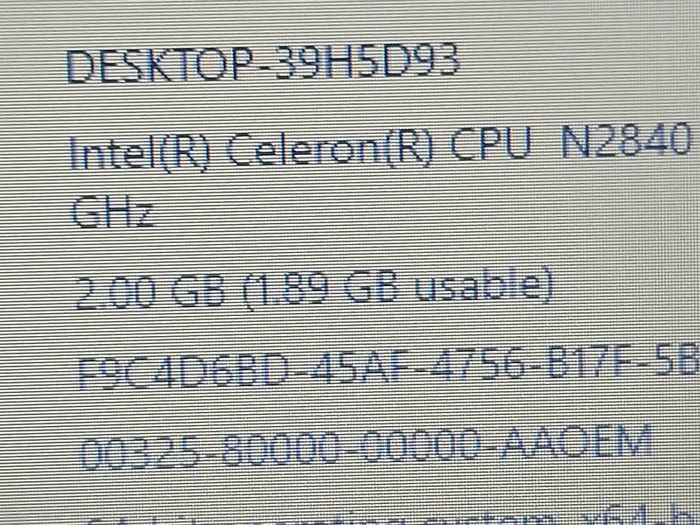 HP Stream, Model 13-co55sa, Intel Celeron CPU N2840, 2.16GHz, 2GB Ram, 32GB EMC Flash, Windows 10, Microsoft Edge, Chrome and VLC