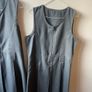 Dunnes grey pinafore x2 (as new) age 13-14 Image 3