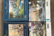 4 Thomas Kinkade 1000 piece jigsaws