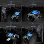 FM Transmitter, Bluetooth FM Transmitter Radio Adapter Car Kit with 5V 2.1A USB Car Charger MP3 Player Support TF Card USB Flash Drive, Aux Output and Input - Black Image 8