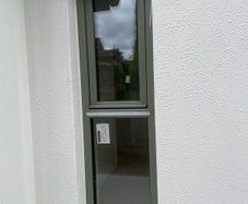 Triple Glazed Cement Grey Tilt and turn Window