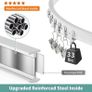 Curtain Rail for Bay Window Flexible Ceiling Curtain Track 3M/9.8Ft Curtain Rails and Fittings Curved Wall Mount for Room Divider Image 4