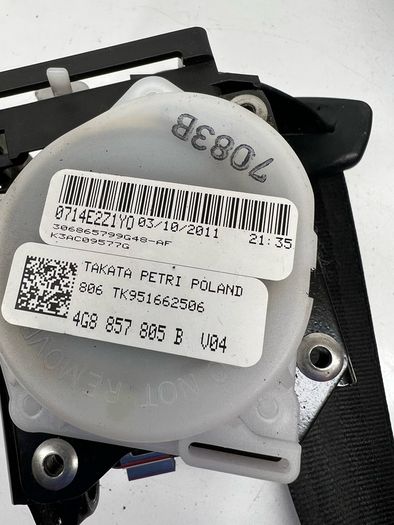 Audi A6 A7 4G C7 2012 Seat Belt Rear Left Right 4G8857805B A2l4b212s