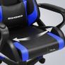 Gaming Chair, Desk Chair, Computer Chair, Office Chair, Removable Headrest, Lumbar Cushion, Height-Adjustable, Rocker Function, Maximum Load 150 kg, Ergonomic, Black-Blue Image 4