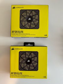 Two Corsair AF120 ELITE, High-Performance 120mm PWM Fluid Dynamic Bearing Fan with AirGuide Technology