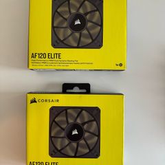 Two Corsair AF120 ELITE, High-Performance 120mm PWM Fluid Dynamic Bearing Fan with AirGuide Technology