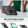 ProCase Rugged Case for Galaxy Tab 8.7 Inch A11 2025 & Samsung A9 2023, Heavy Duty Shockproof Rugged Cover with Hand Strap 360 Degree Rotatable Kickstand Protective for Galaxy Tab A11 (LTE) 5G -Black Image 7