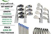 Callaway X-22 Irons / 4-Pw / Callaway Uniflex / Left Hand