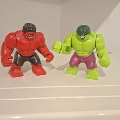 LEGO Marvel Super Heroes Red Hulk Vs Green Hulk Big Lego Figures