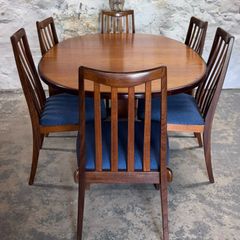 Mid Century G Plan Fresco Dining Suite, Fully Restored