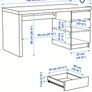 Ikea Malm desk Image 6