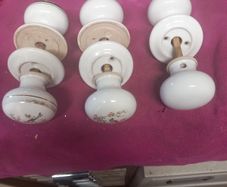 Porcelain door knobs