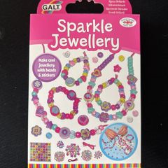 Sparkle jewellery with breads and stickers