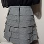 Next Linen Check Skirt Image 8