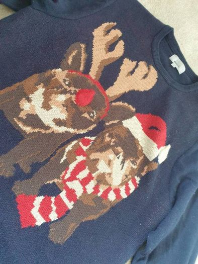 M&S mens bulldog jumper M