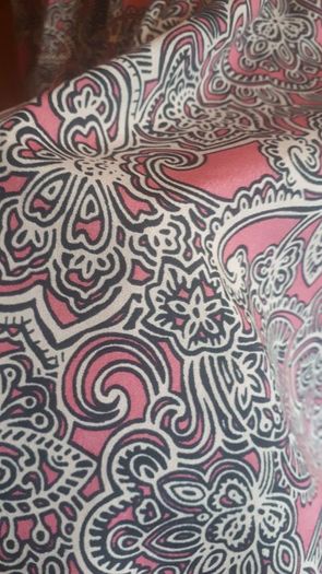 Stunning pink paisley maternity dress