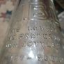 Vintage M.B.L. Glass Milk Bottle Image 2