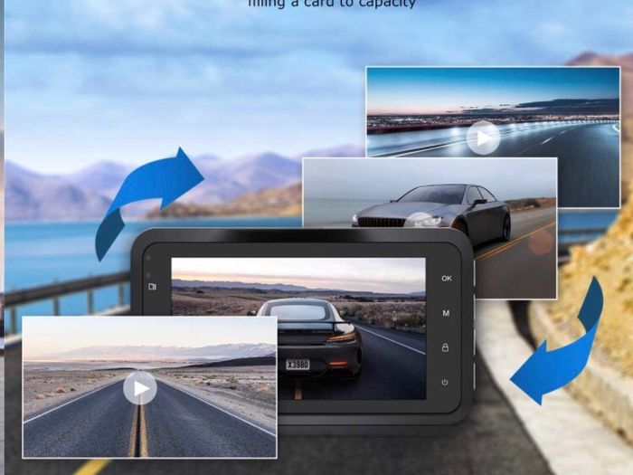Dash Cam Front and Rear 1080P Full HD Dual Dash Camera In Car Camera Dashboard Camera Dashcam for Cars 170 Wide Angle HDR with 3.0" LCD Display