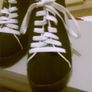 Carvela Black Canvas Wedged Shoes Image 5