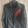 Black shirt with wings print fits size medium Image 2