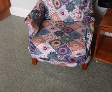 Free Vintage Armchair, Reupholstery/Upcycling Project (Solid Wood Frame)