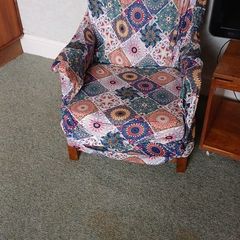 Free Vintage Armchair, Reupholstery/Upcycling Project (Solid Wood Frame)