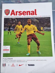 Arsenal v Fulham programme