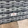 6 x Dark Grey Rattan Garden Dining Chairs Image 4
