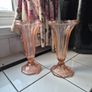 Pair of Art Deco Vintage 1930s Tulip vases Image 2